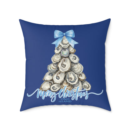 Ono Island Oyster Tree Blue Pillows