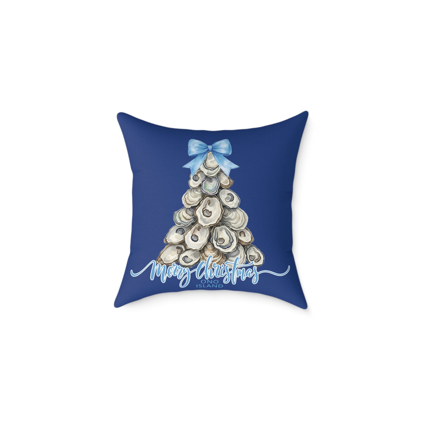 Ono Island Oyster Tree Blue Pillows
