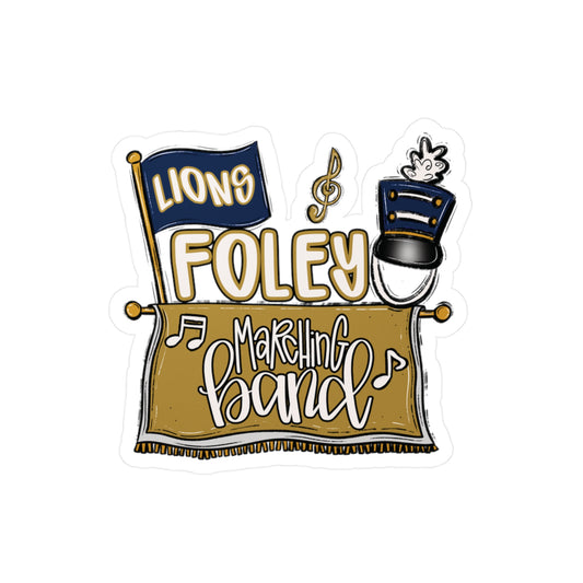 Foley Lions Marching Band Vinyl Decals