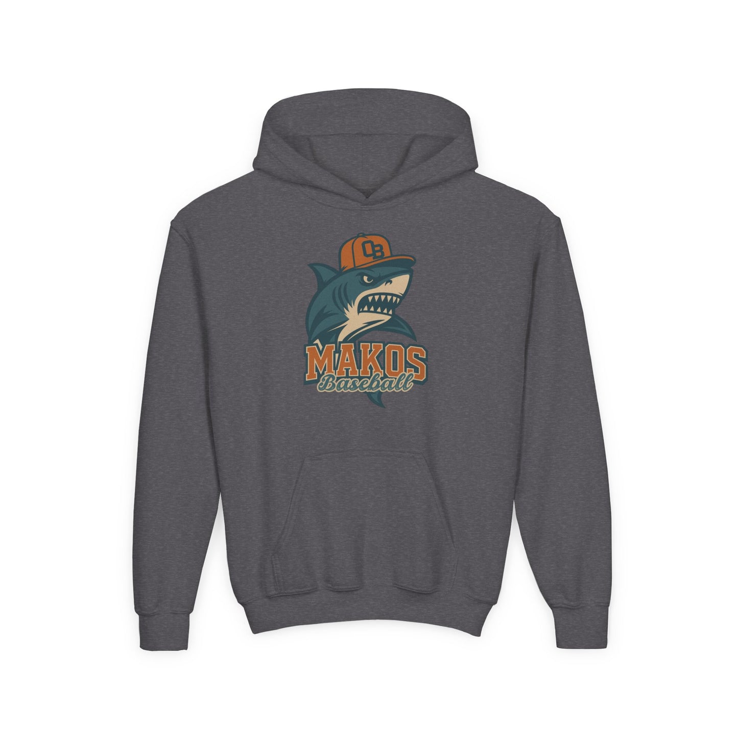 Makos Youth Baseball Hoodie - Gildan