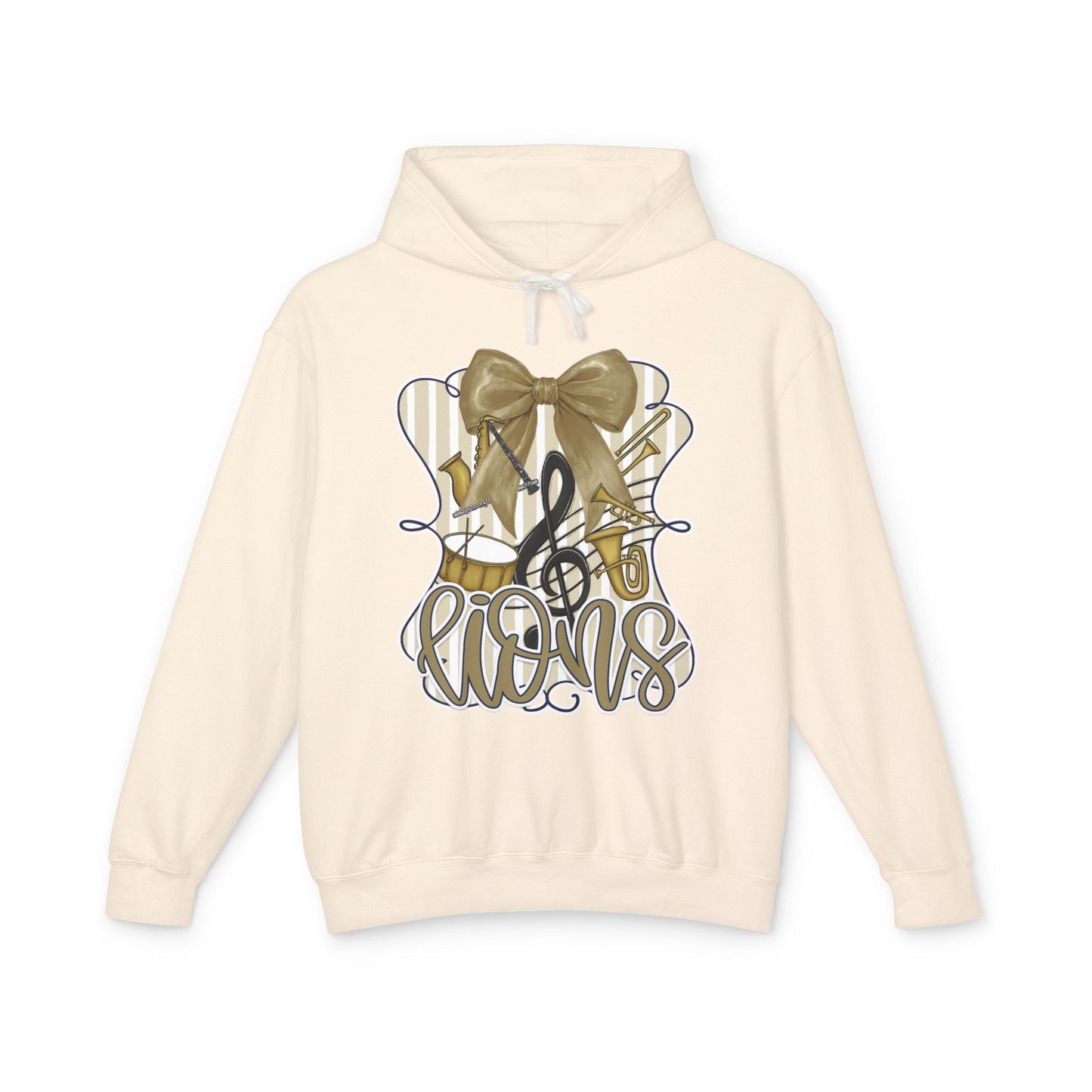 Adult Lions Coquette Band Hoodie - Comfort Colors