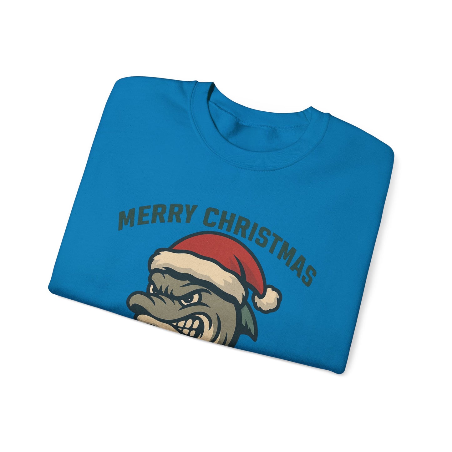 Merry Christmas Dolphins Sweatshirt - Gildan