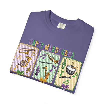 Happy Mardi Gras Jazz T-Shirt — Let the Good Times Roll Shirt