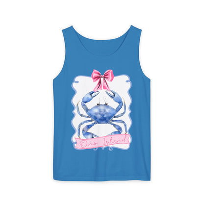 Ono Island Preppy Crab Tank Top - Comfort Colors