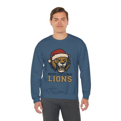 Merry Christmas Lions Sweatshirt — Gildan