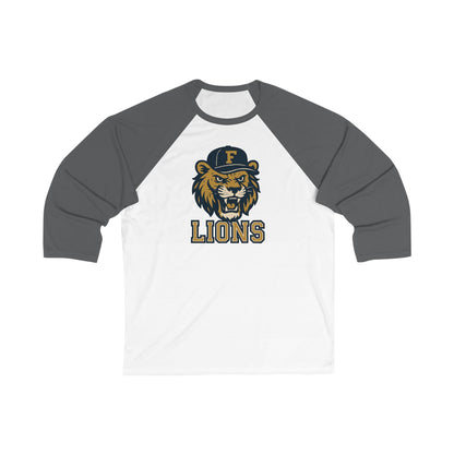Adult Retro Roaring Lions Baseball Tee - Bella Canvas