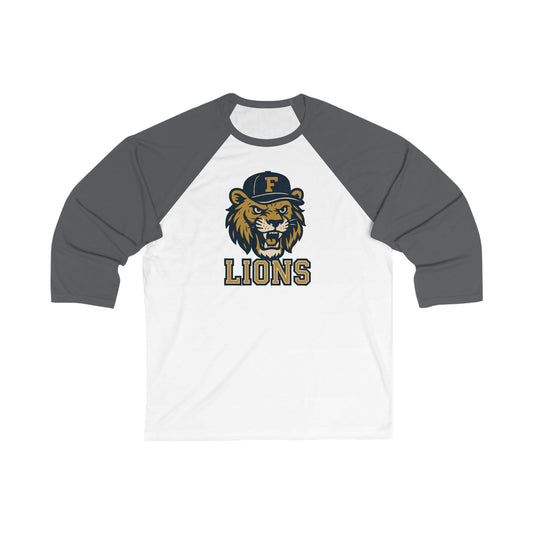 Adult Retro Roaring Lions Baseball Tee - Bella Canvas