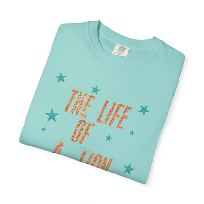 Adult Life of a Lion Faux Glitter - Comfort Colors
