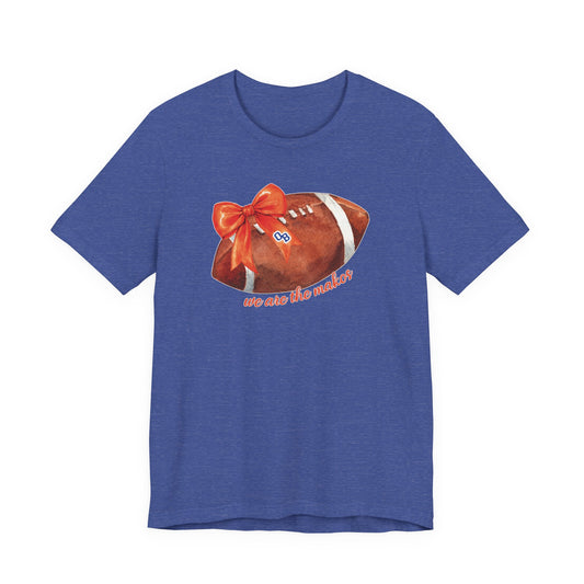 Adult Coquette Makos Football TShirt - Bella canvas