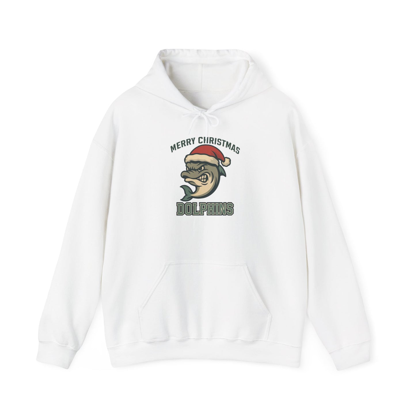 Merry Christmas Dolphin Hoodie - Gildan