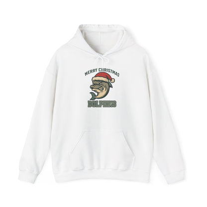 Merry Christmas Dolphin Hoodie - Gildan