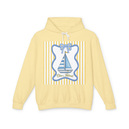 Adult Coquette Sailboat Hooded Sweatshirt - Comfort Colors