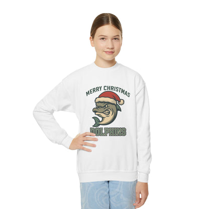 Merry Christmas Dolphins Sweatshirt - Gildan