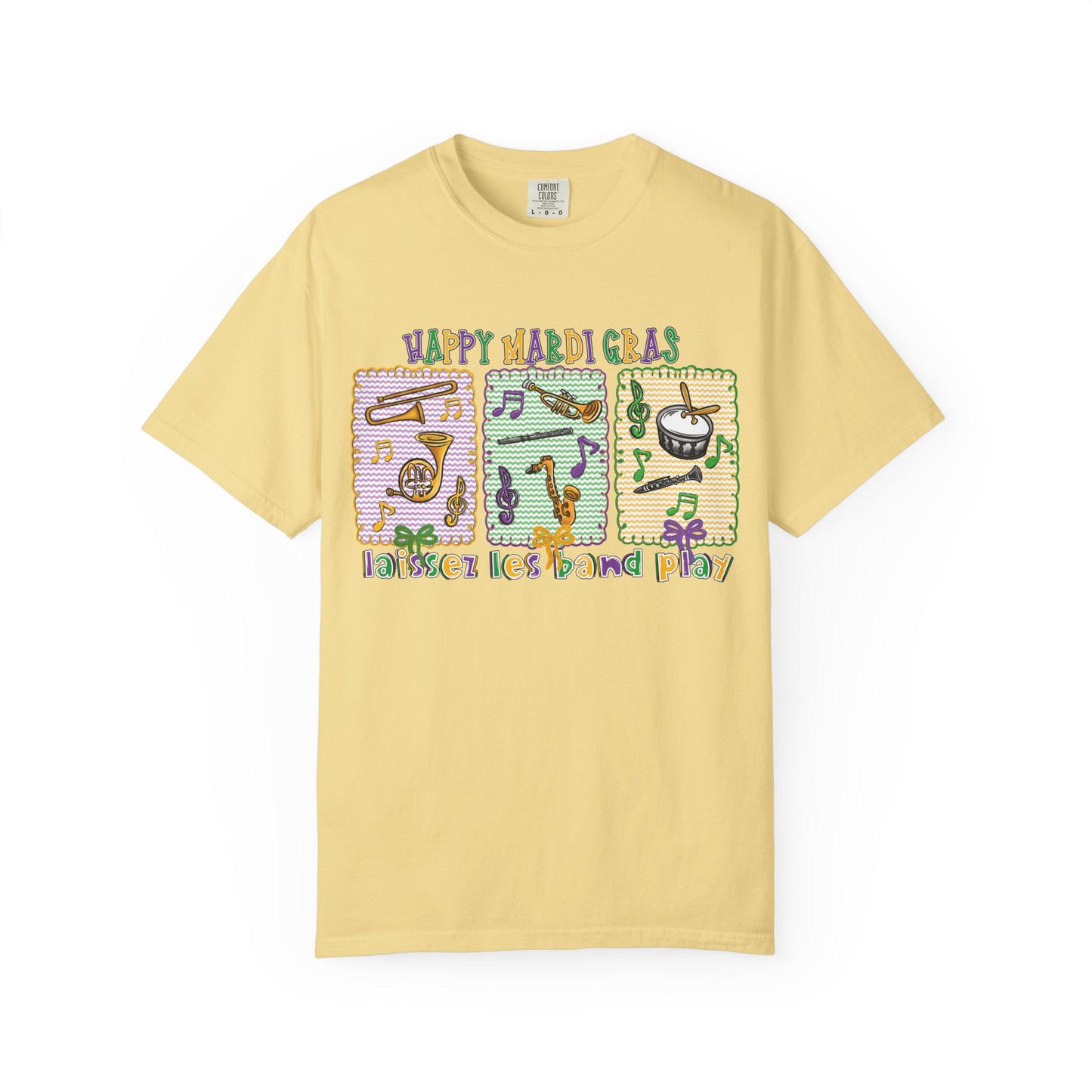 Happy Mardi Gras Jazz T-Shirt — Let the Good Times Roll Shirt