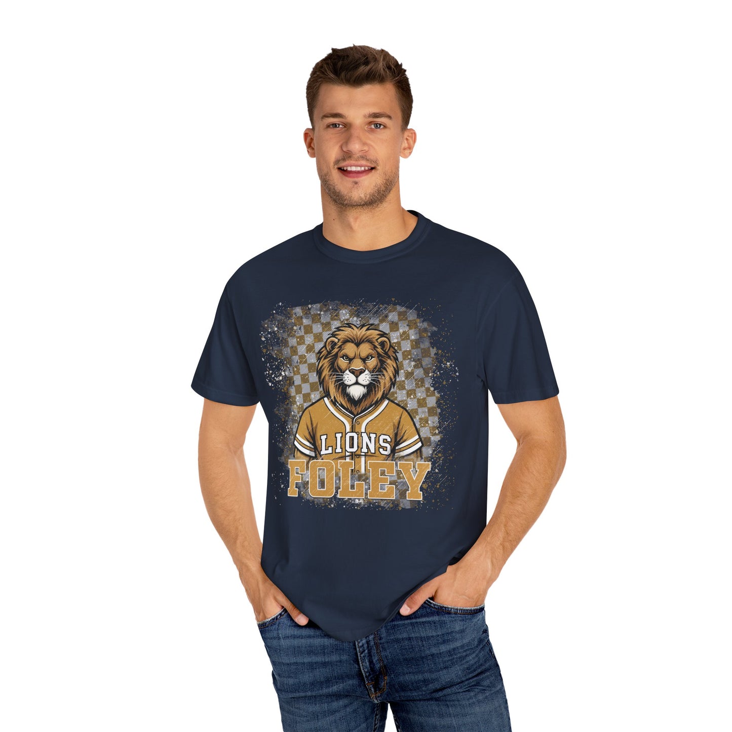 Foley Lions Grunge T-shirt - Comfort Colors