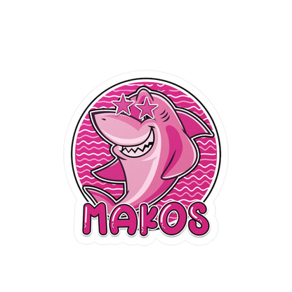 Preppy Pink Makos Vinyl Decals