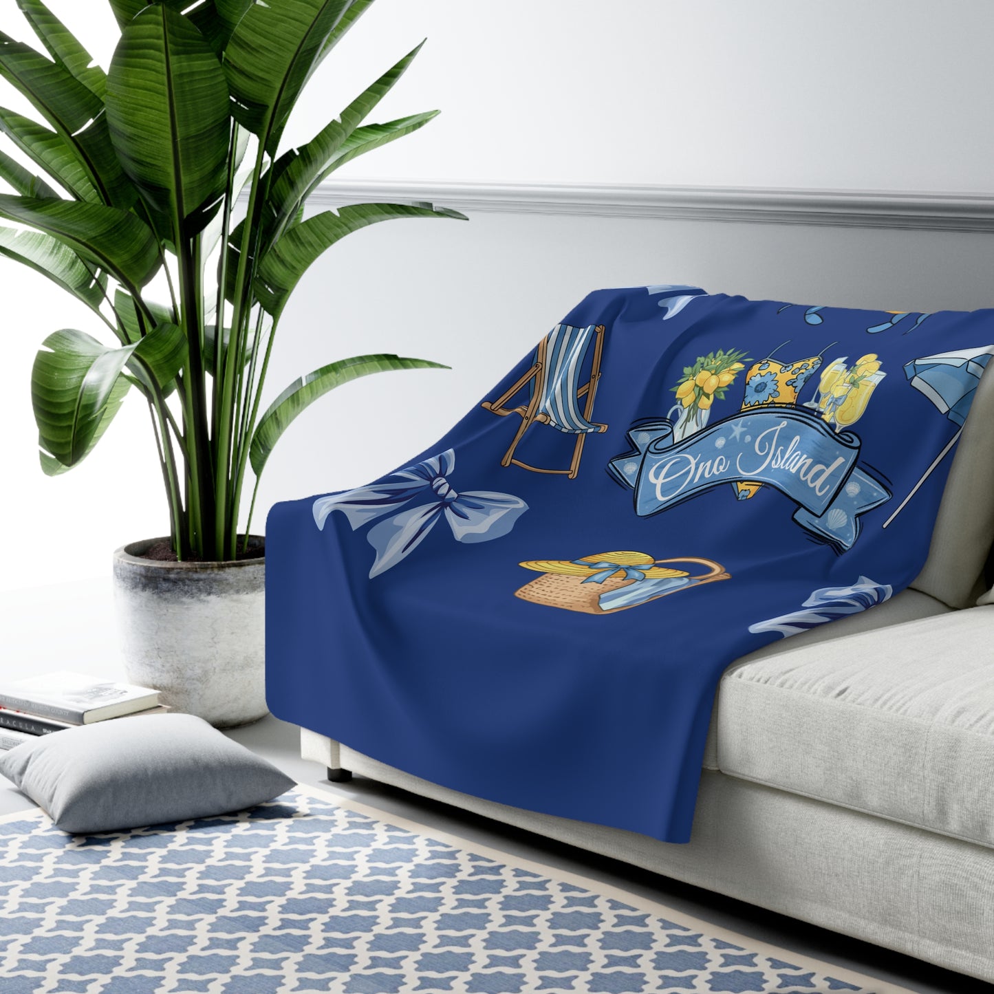 Coquette Ono Island Sherpa Fleece Blanket