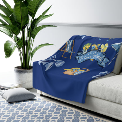 Coquette Ono Island Sherpa Fleece Blanket