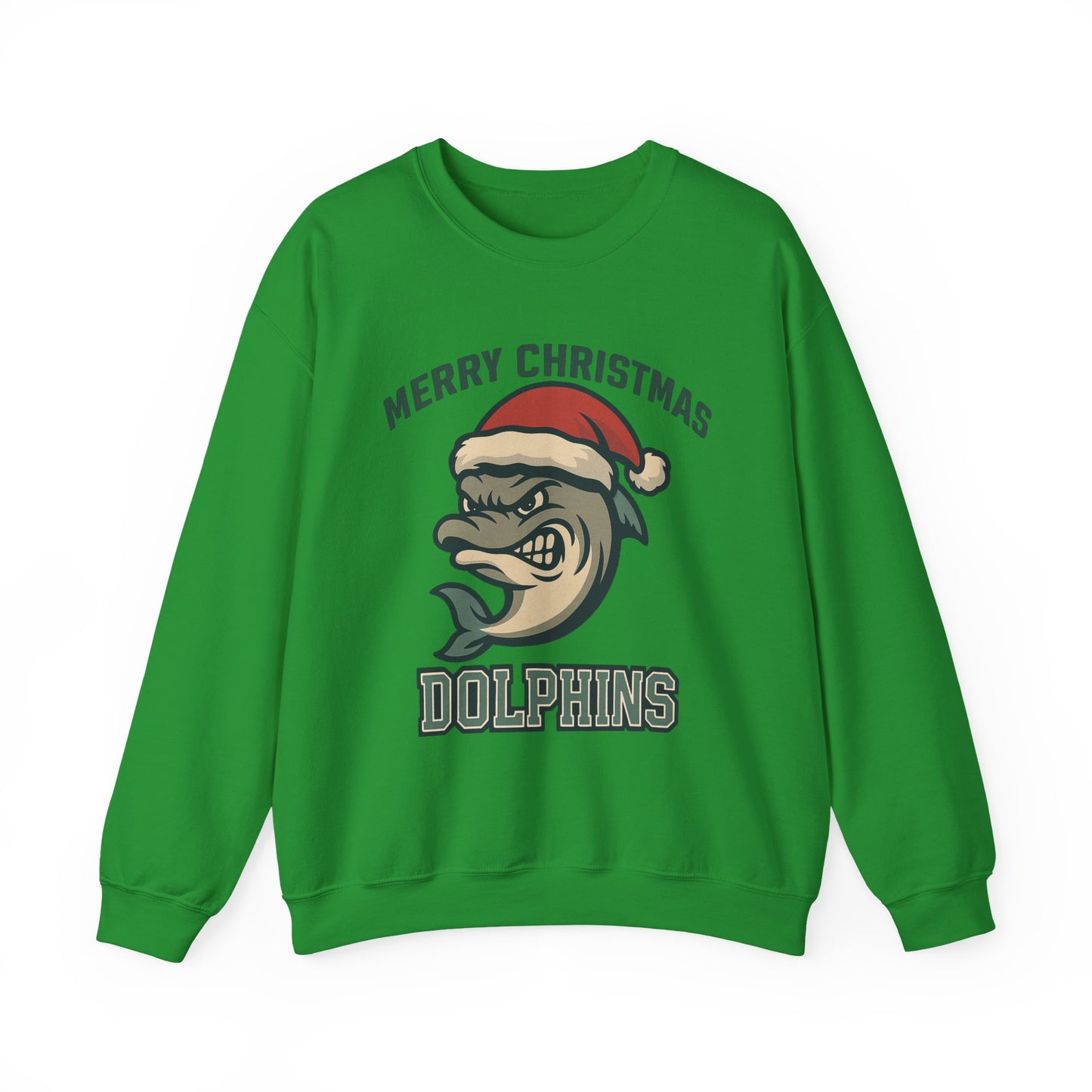 Merry Christmas Dolphins Sweatshirt - Gildan