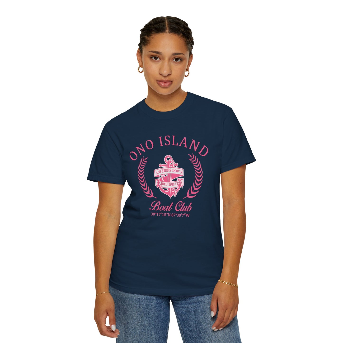 Ono Island Pink Boat Club - Comfort Colors