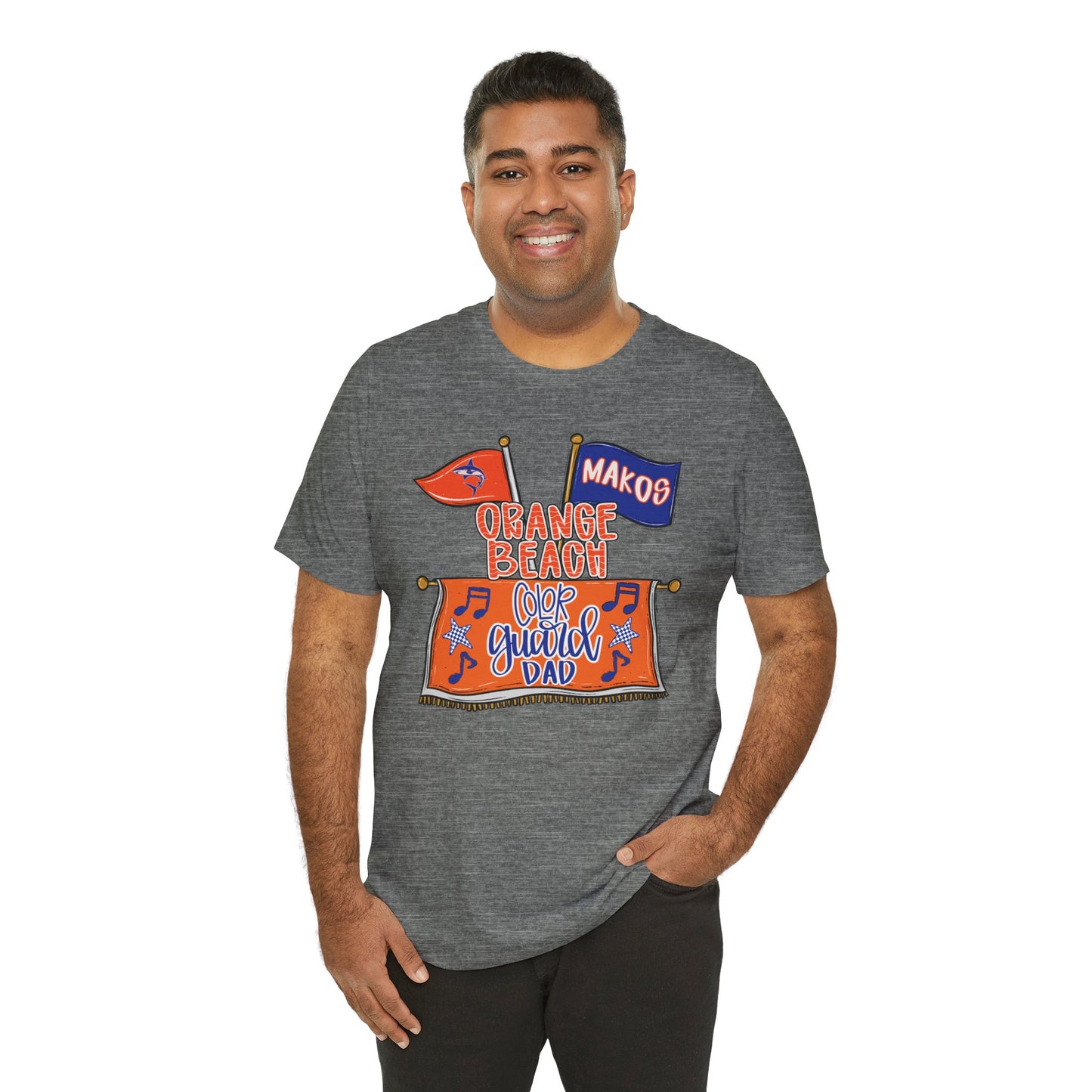 Adult Makos Color Guard Dad Tee - Bella Canvas