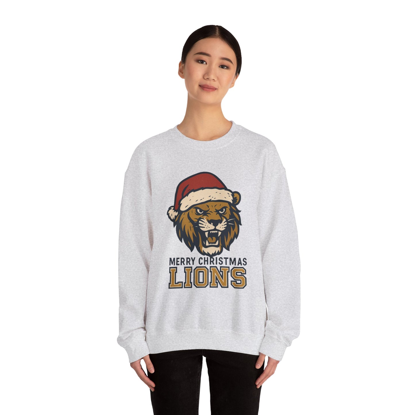 Merry Christmas Lions Sweatshirt — Gildan