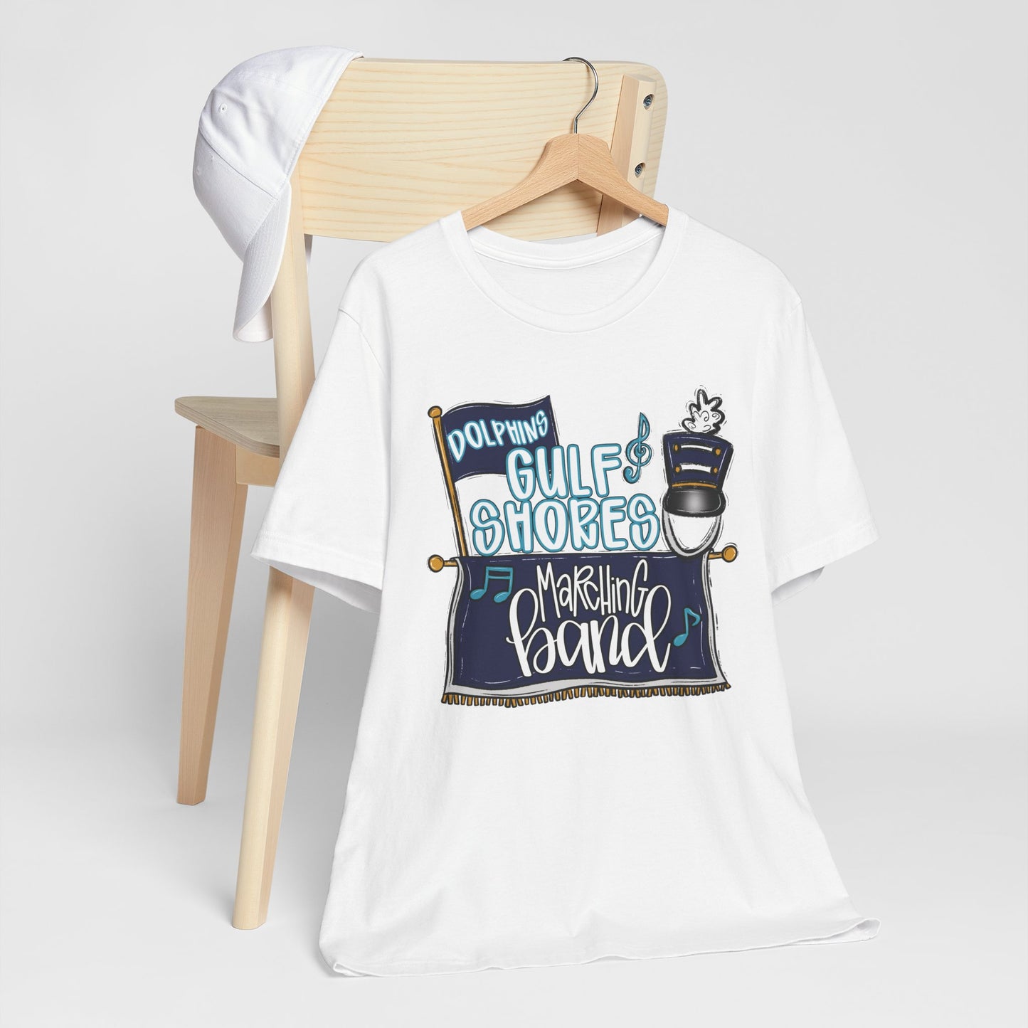 Adult Gulf Shores Band Tee - Bella Canvas
