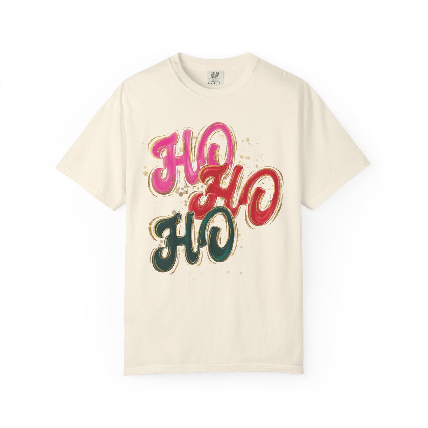 Ho Ho Ho Christmas Tee- Comfort Colors