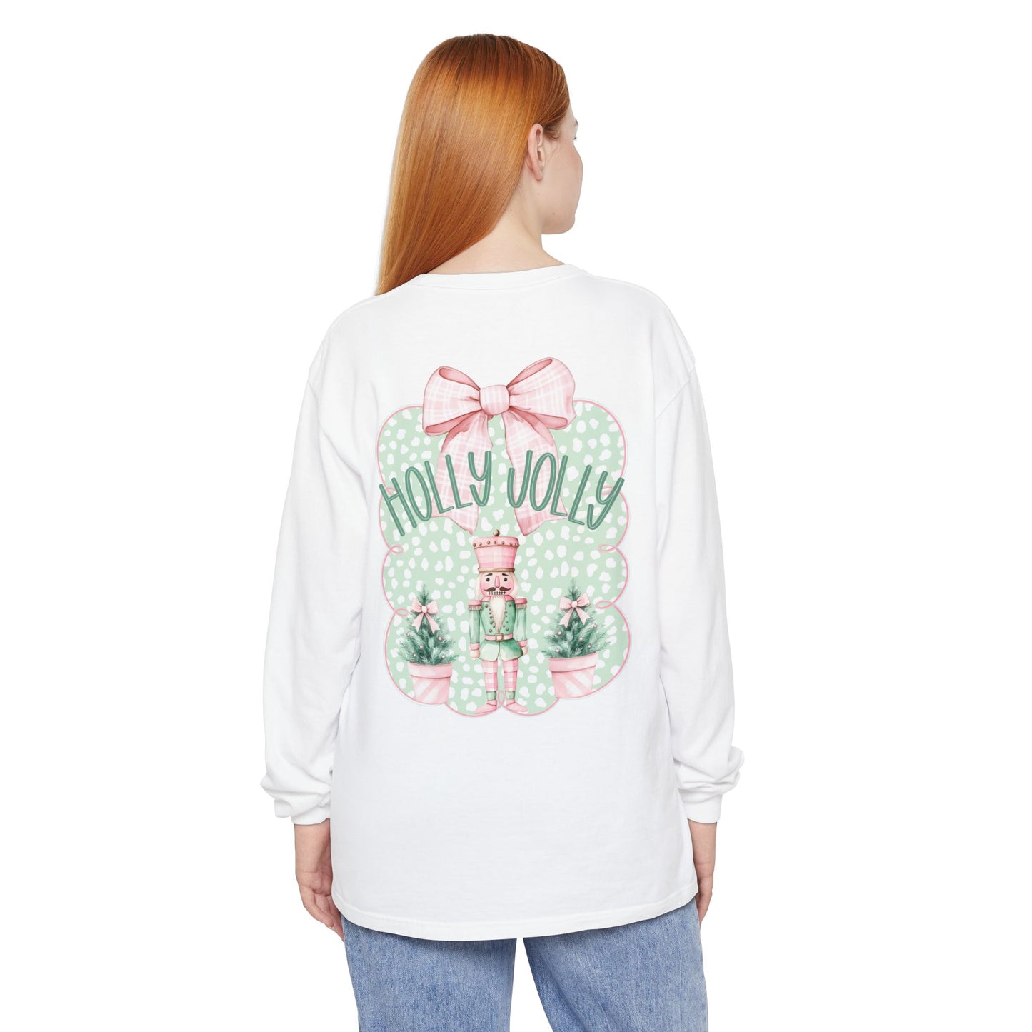 Holly Jolly Long Sleeve Tee - Comfort Colors