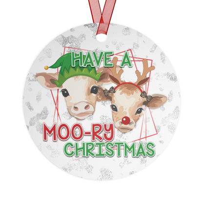 Have a Moo-ry Christmas Ornament