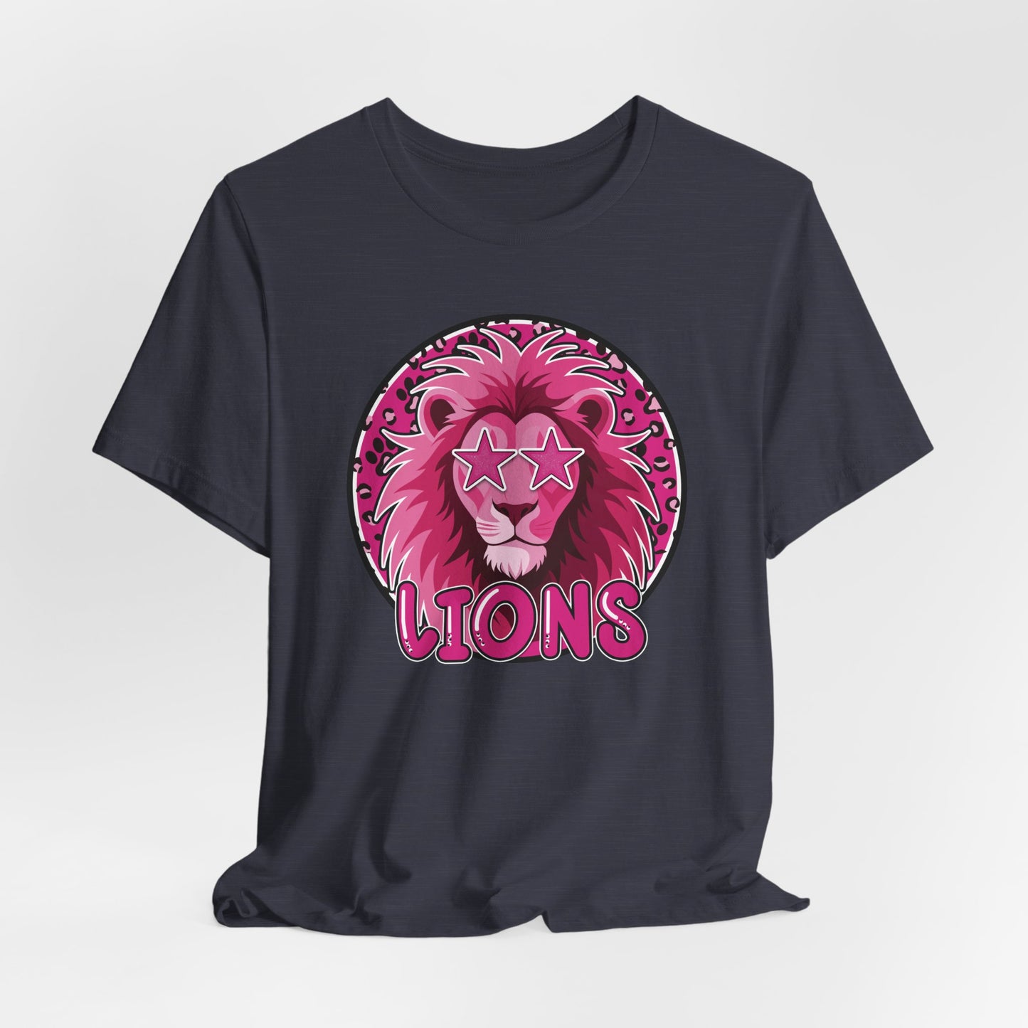 Preppy Pink Lion Tee - Bella Canvas