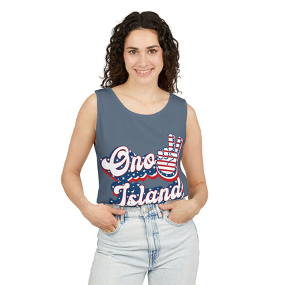 Ono Island Peace Tank Top - Unisex Comfort Colors