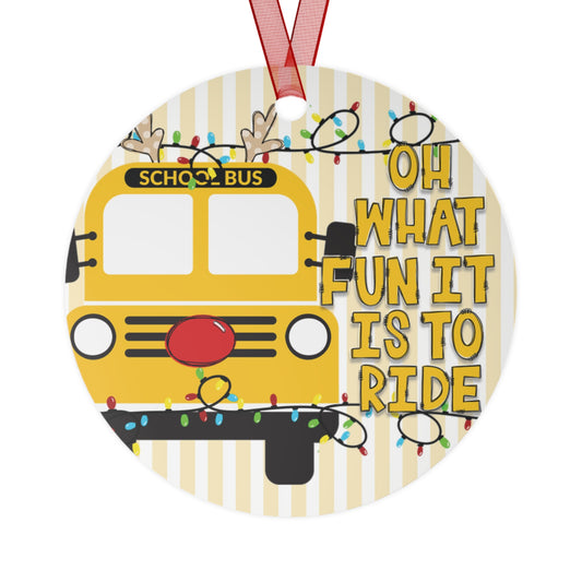 School Bus Christmas Ornament