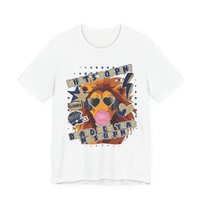 What's Poppin Lion Graphic Tee - Bella Canvas