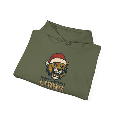 Merry Christmas Lions Hoodie — Gildan