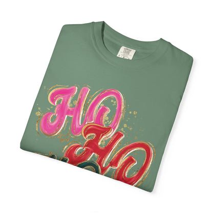 Ho Ho Ho Christmas Tee- Comfort Colors