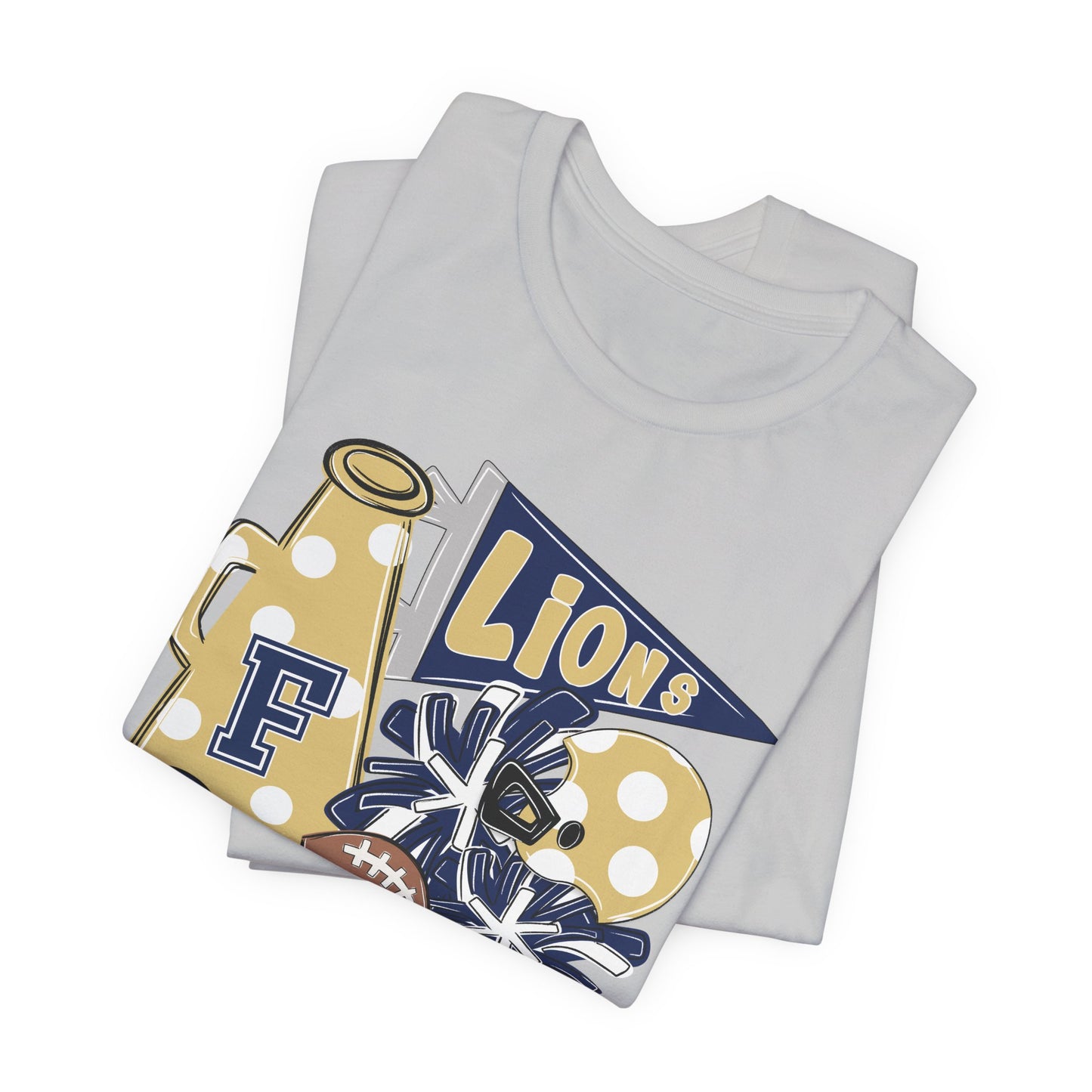 Lions Football Spirit Tee - Bella Canvas