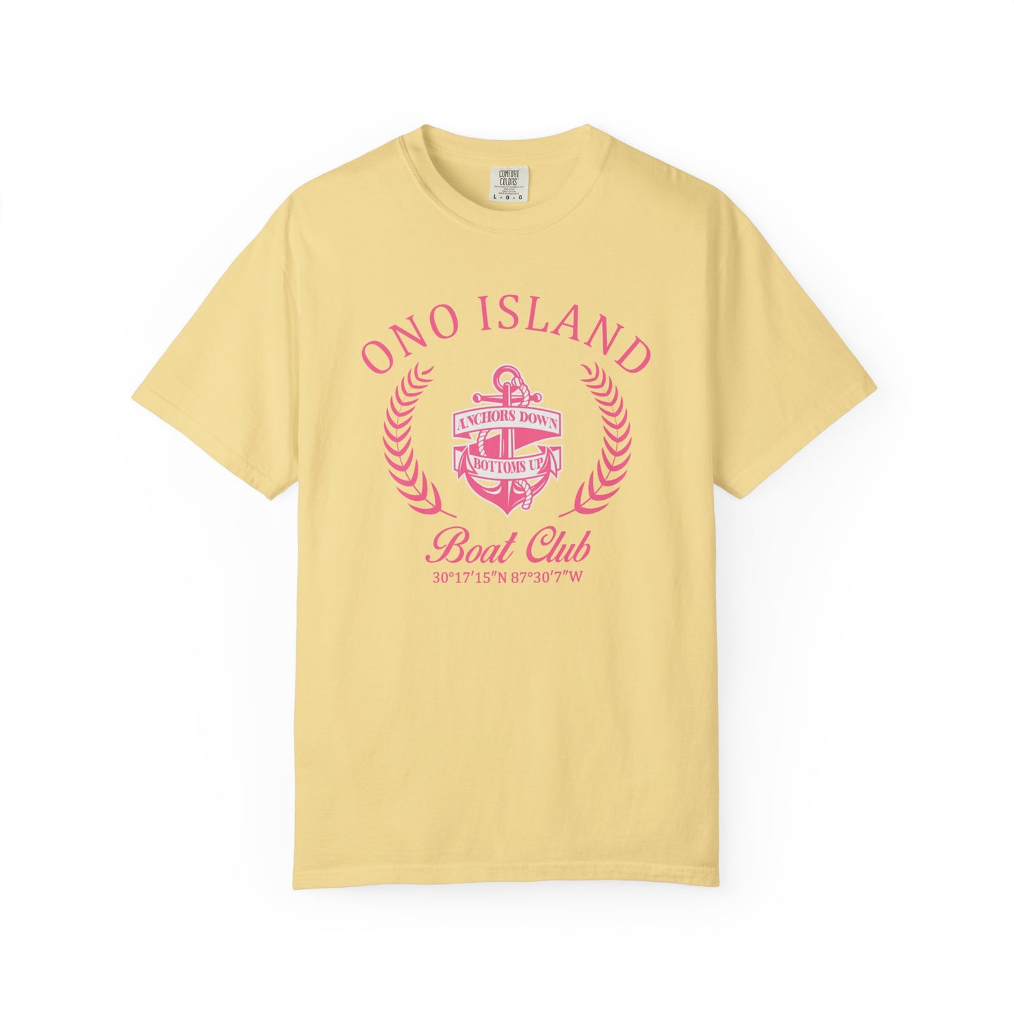 Ono Island Pink Boat Club - Comfort Colors