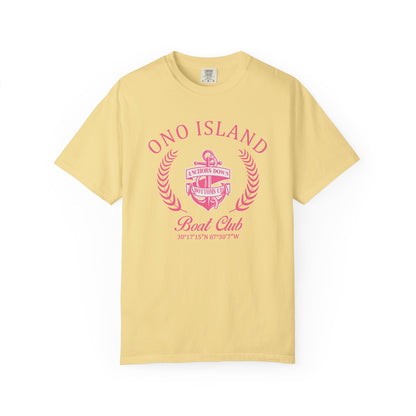 Ono Island Pink Boat Club - Comfort Colors