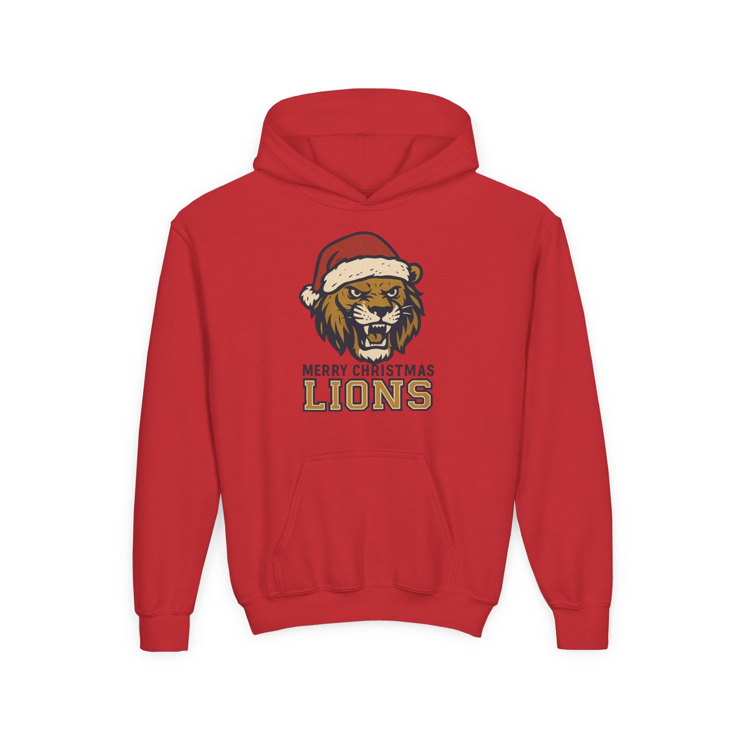 Merry Christmas Lions Hoodie - Gildan