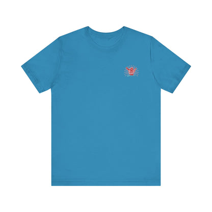 Adult Christmas Surfing Tee - Bella Canvas