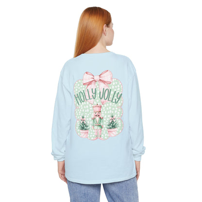 Holly Jolly Long Sleeve Tee - Comfort Colors