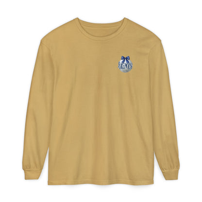 Foley Lions Volleyball Mom Long Sleeve T-Shirt- Comfort Colors