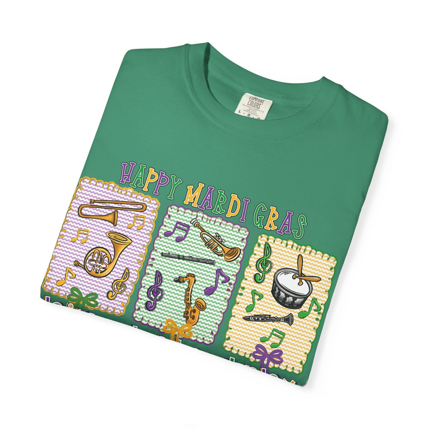Happy Mardi Gras Jazz T-Shirt — Let the Good Times Roll Shirt