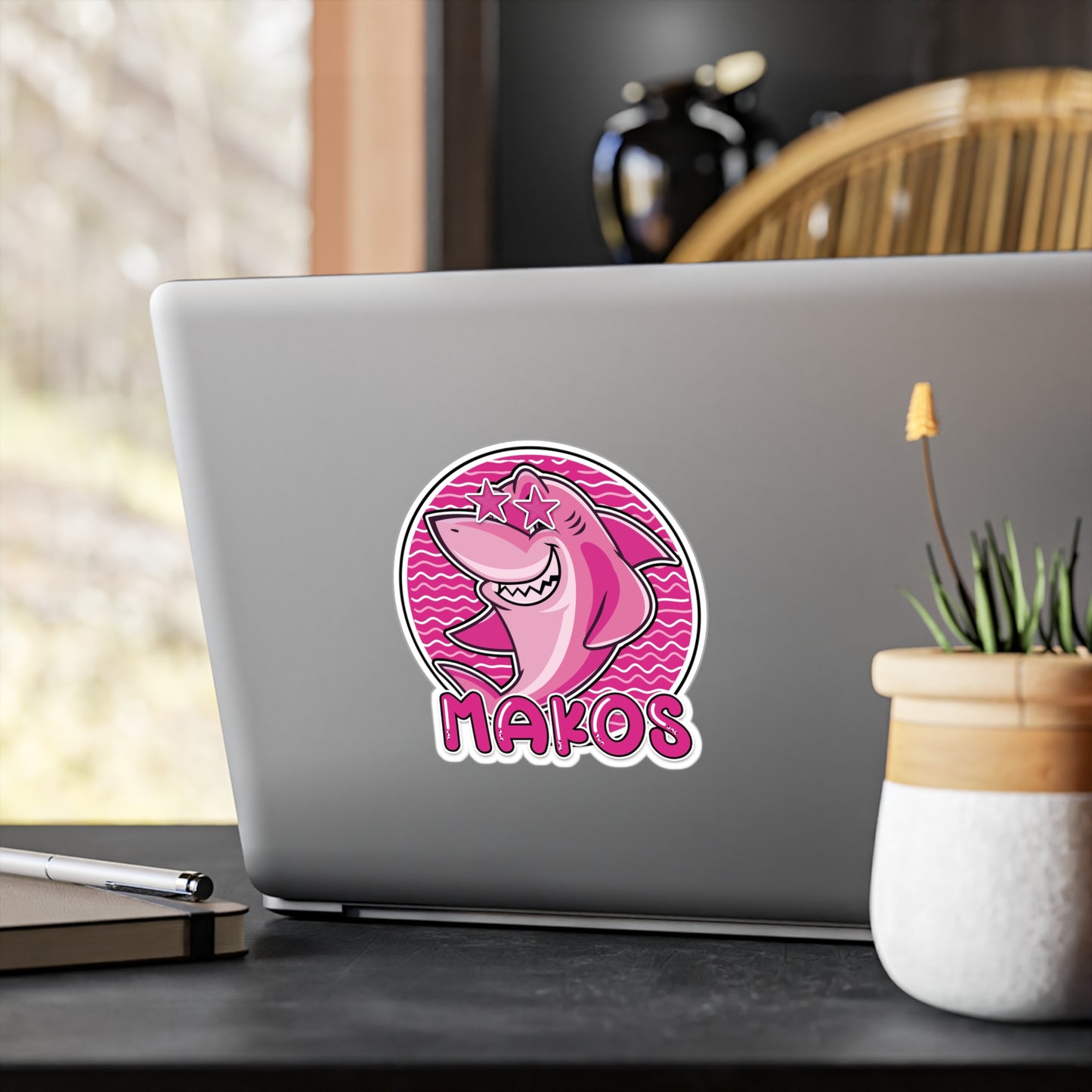 Preppy Pink Makos Vinyl Decals