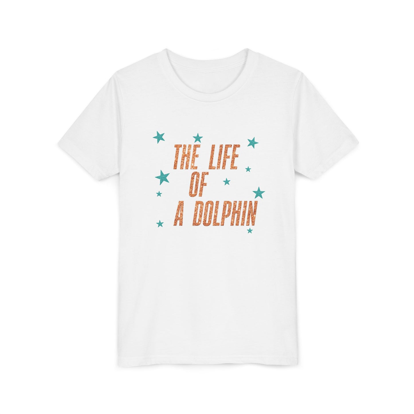 Life of a Dolphin Faux Glitter - Bella Canvas