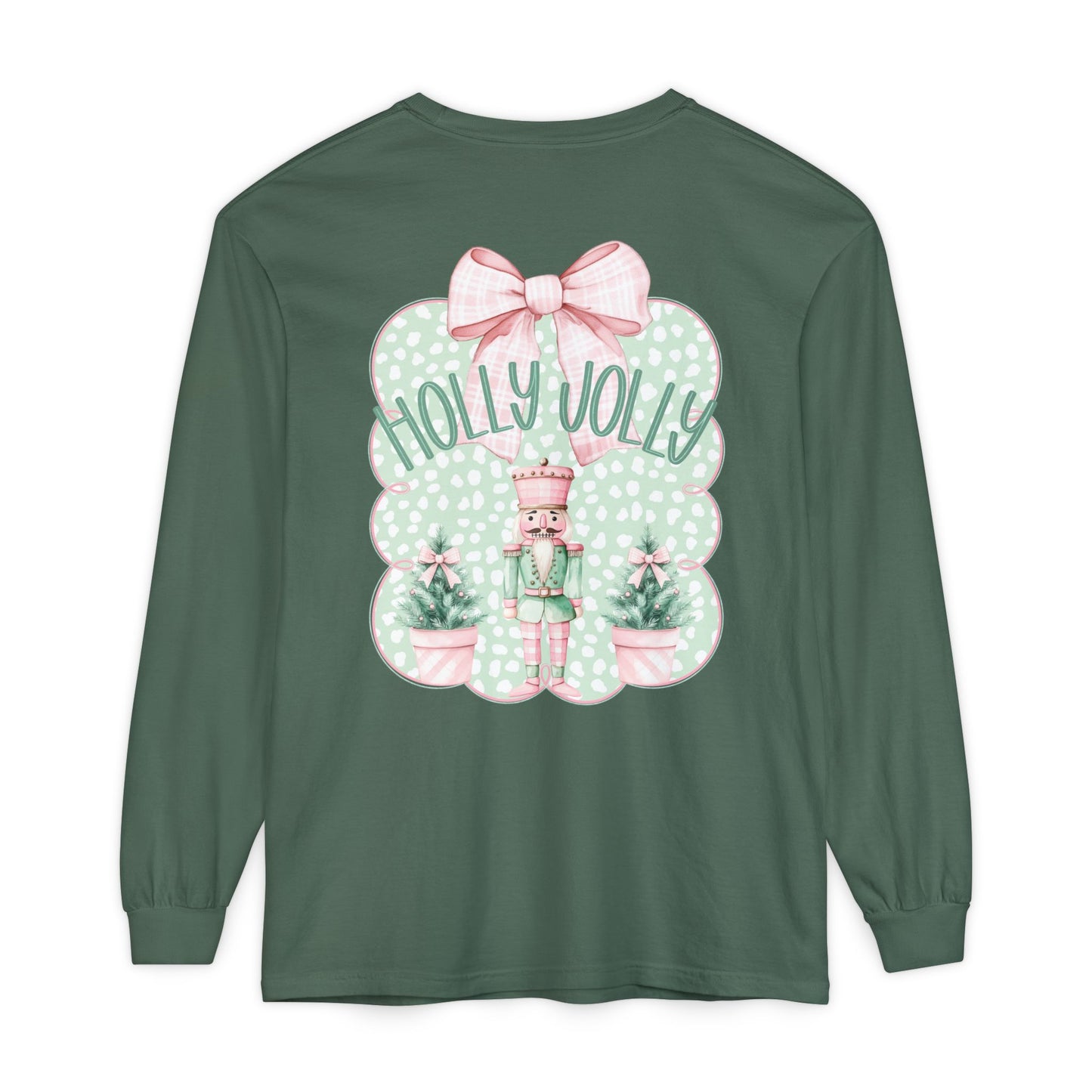 Holly Jolly Long Sleeve Tee - Comfort Colors