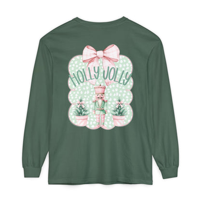 Holly Jolly Long Sleeve Tee - Comfort Colors
