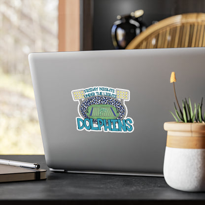 Dolphins Friday Night Lights Vinyl Decals,