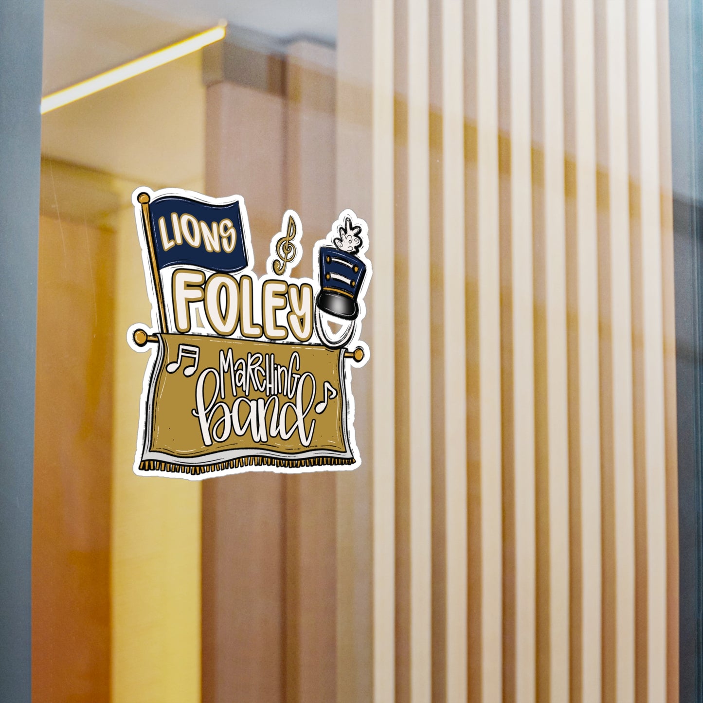 Foley Lions Marching Band Vinyl Decals